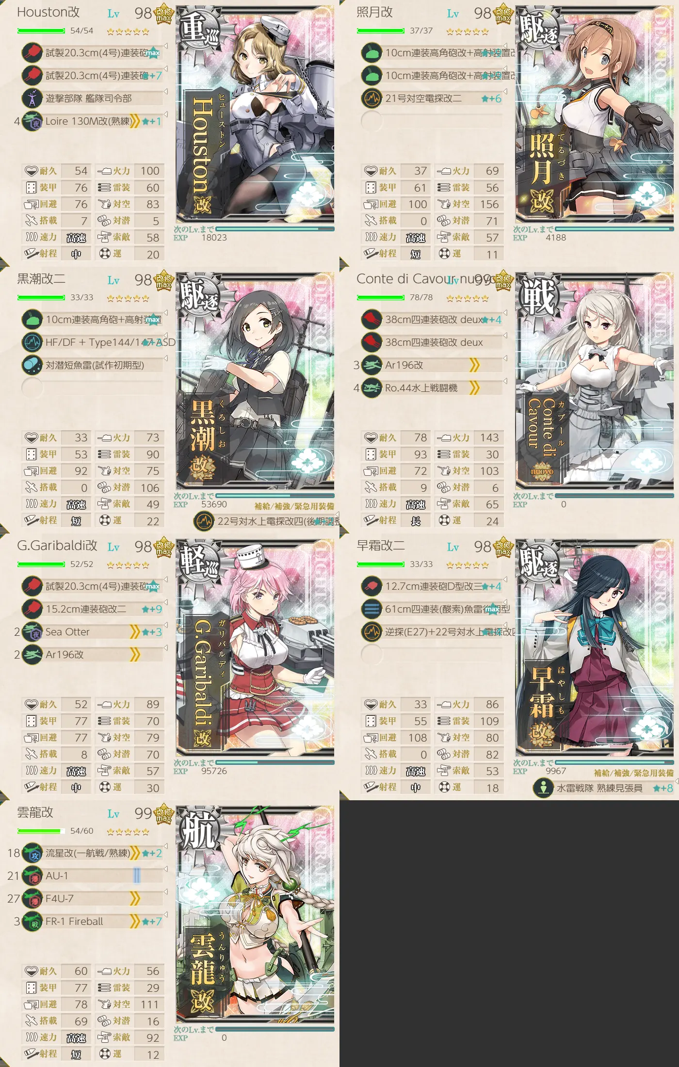 E1-2削り時 艦隊編成