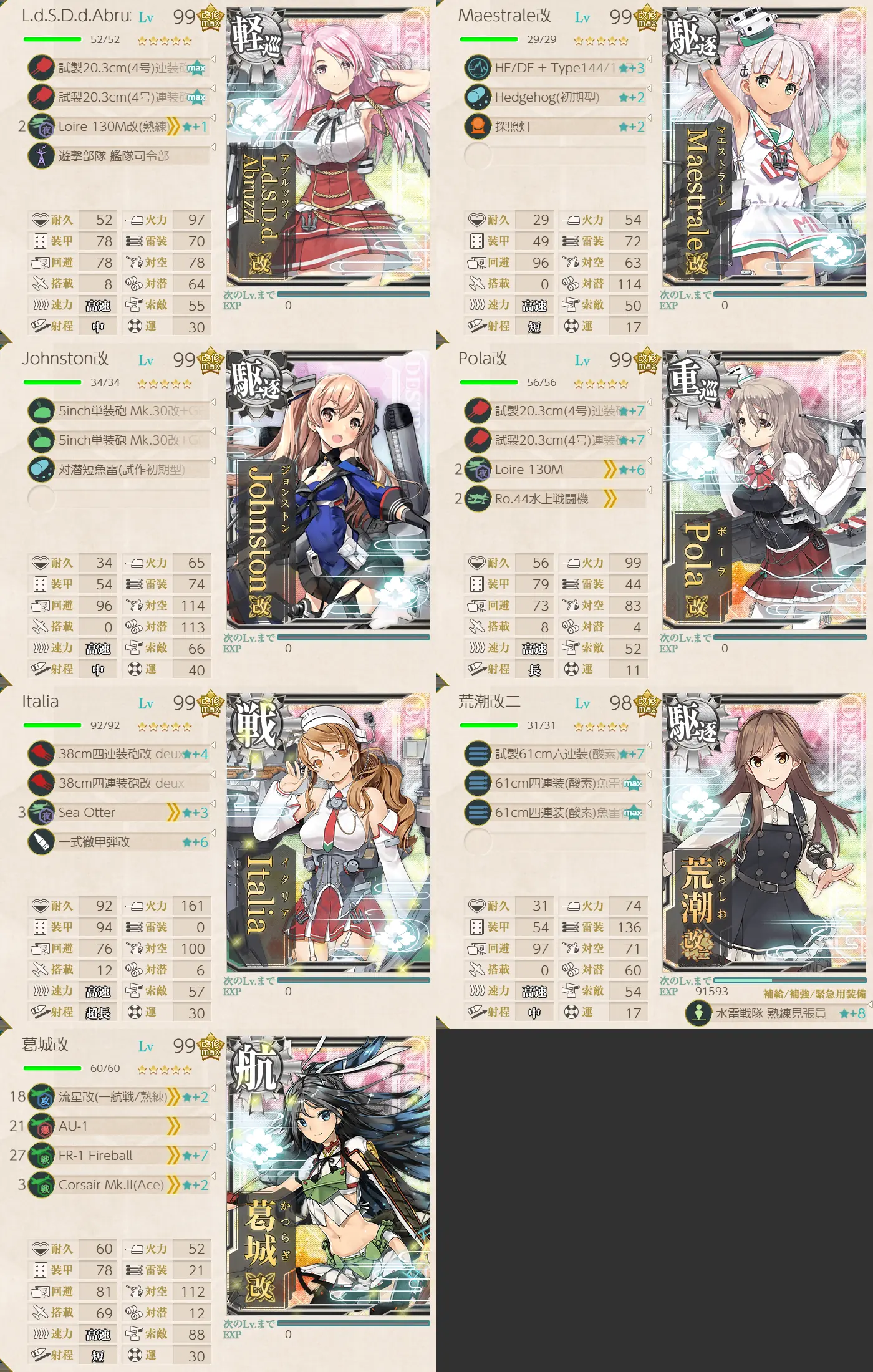 E2-1 艦隊編成