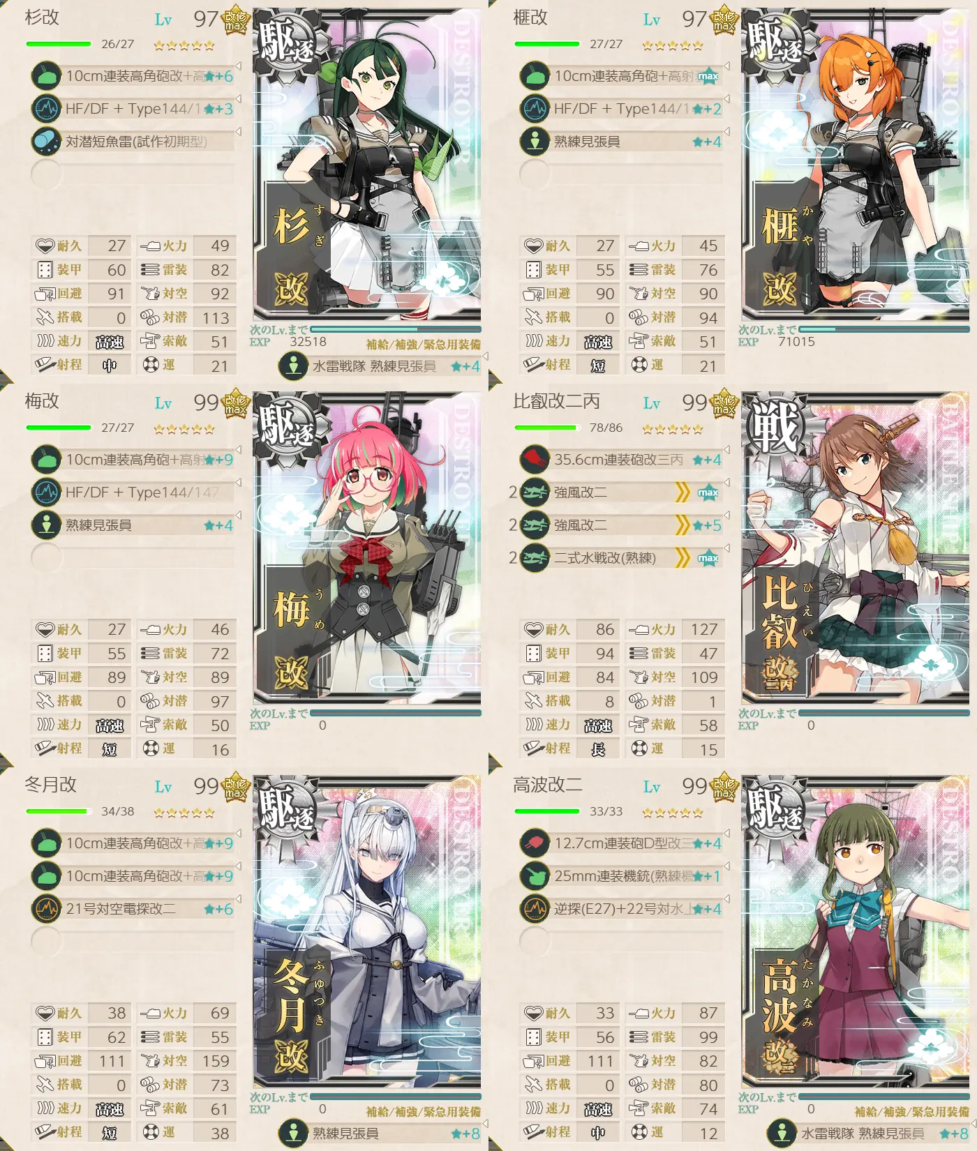 E2-1開放2 G2マス 艦隊編成