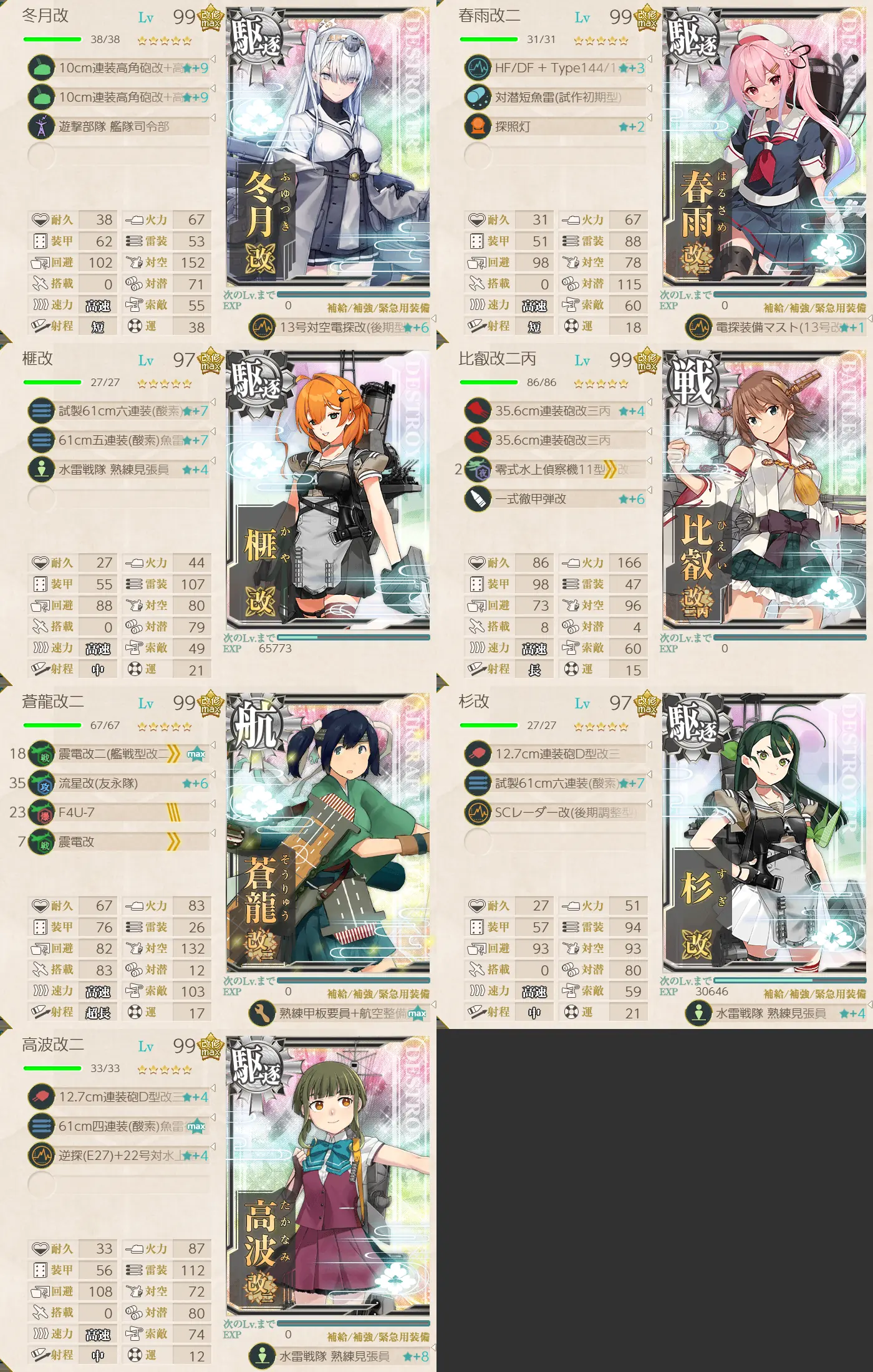 E2-3装甲破砕 Hマス 艦隊編成