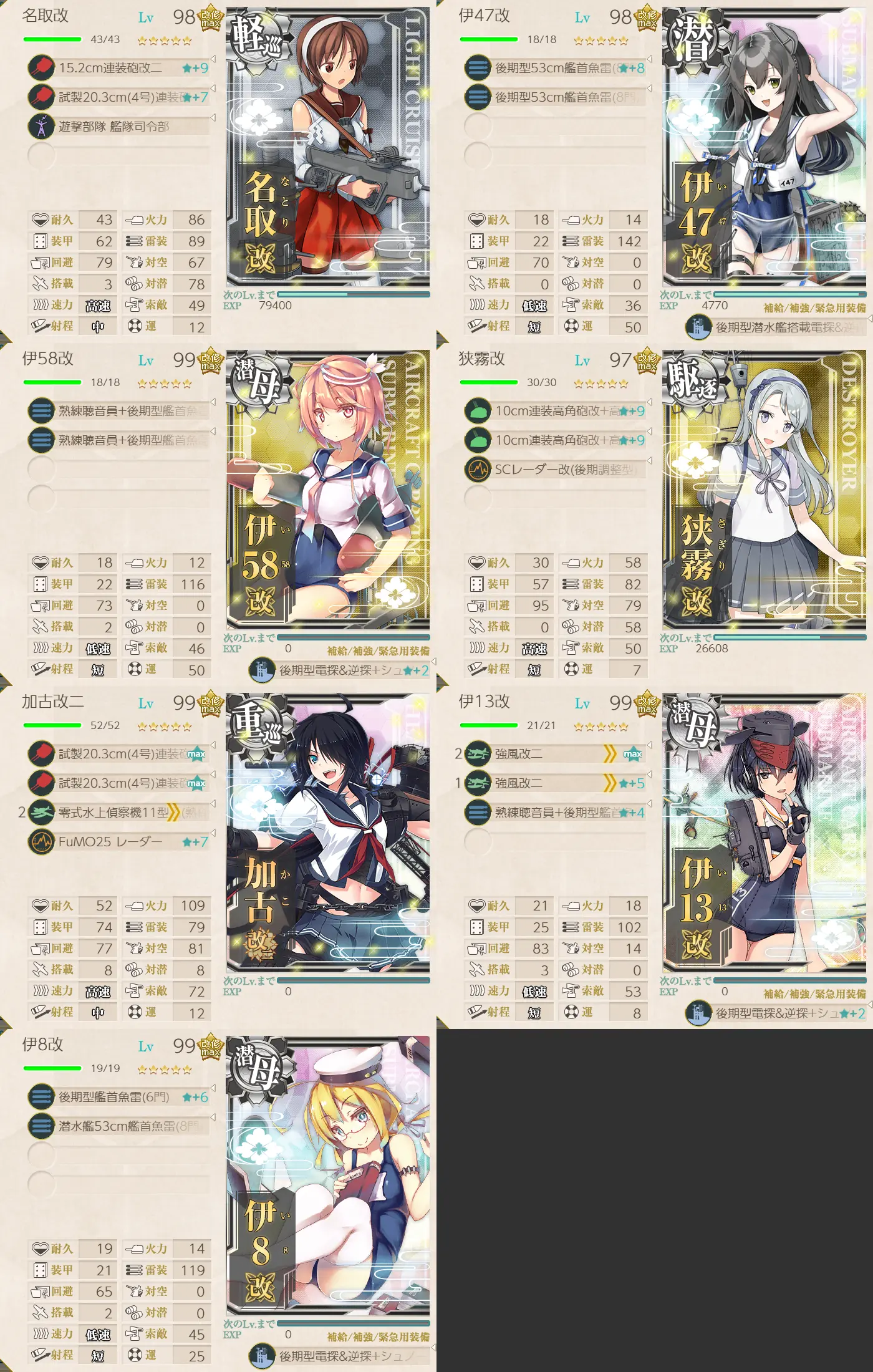 E3-4装甲破砕 Wマス 艦隊編成